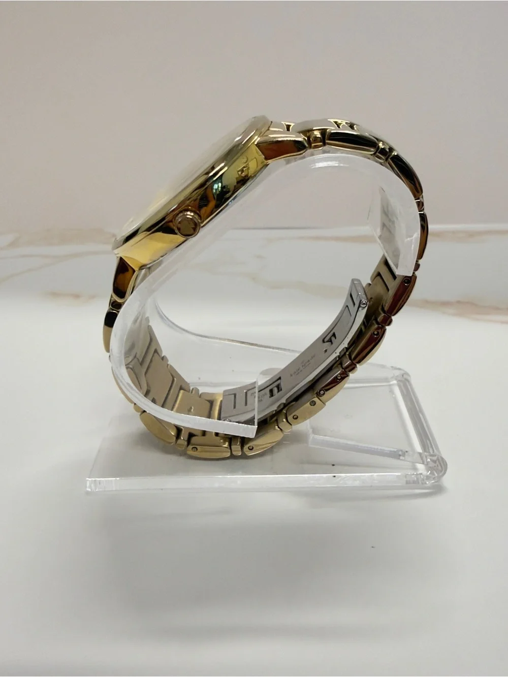 Kate Spade Gramercy Grand Gold Bracelet Watch White Dial
